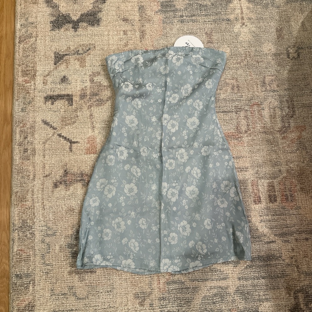 Floral Strapless Dress